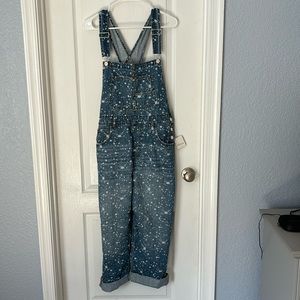 NWT paint splatter overalls